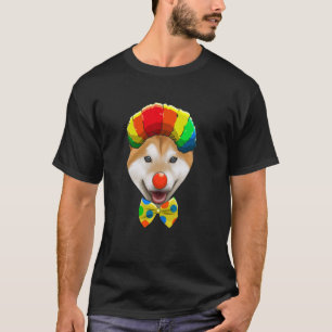 T-shirt Chien de cirque Clown Shiba Inu