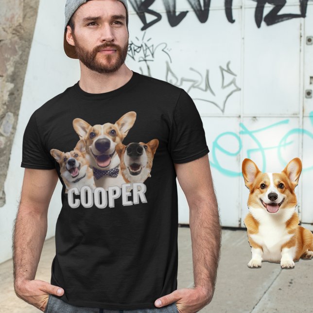 T-shirt Chien de compagnie photo personnalisée (Créateur téléchargé)