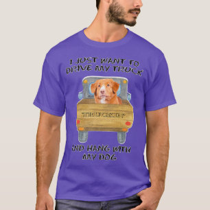T-shirt Chien de Conduite de Camion Nouvelle-Écosse Retrie