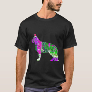 T-shirt Chien de couleur berger allemand
