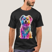 Chien de couleur mignon