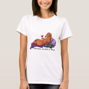 T-shirt Chien de Dacchus de vin