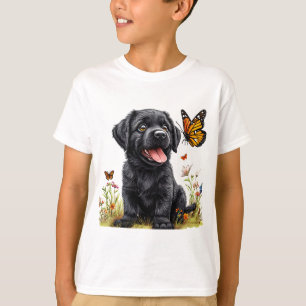 T-shirt Chien de dessin animé mignon