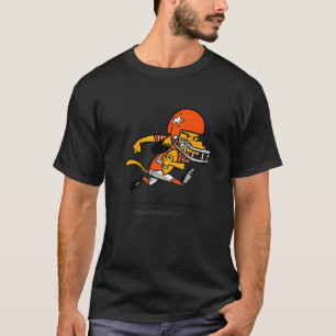 T-shirt Chien de football américain avec casque courant