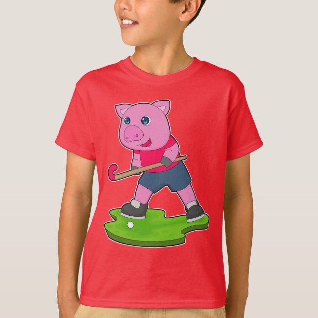 T-shirt Chien de hockey sur gazon (Devant)