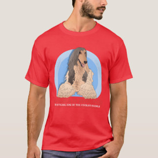 T-shirt Chien de Hound Afghan Off Coolestazi Chien amis fi