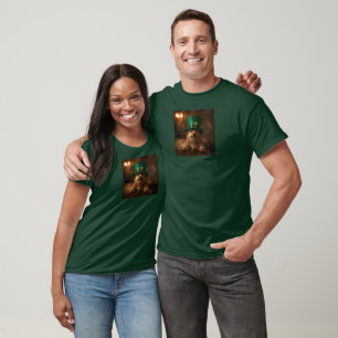 T-shirt Chien de la Saint Patrick à Leprechaun Casquette