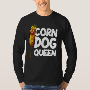 T-shirt Chien de maïs Enfants femmes Queen Hotdog Saucisse