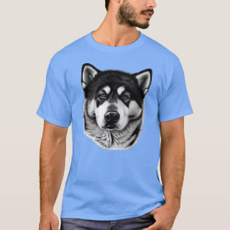 T-shirt Chien de malamut 1 de l'Alaska