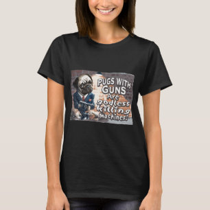 T-shirt Chien De Mathématiques Pug Fou Pense Au Théorème D