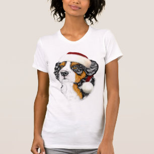 T-shirt Chien de montagne bernois Père Noël Pup