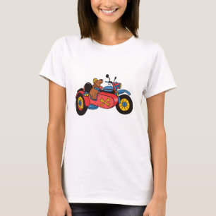 T-shirt Chien de moto en sidecar