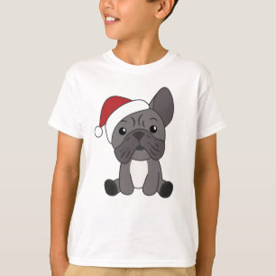 T-shirt Chien de Noël Animaux d'hiver de neige