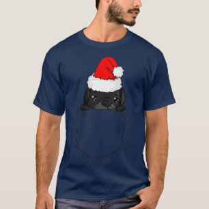 T-shirt Chien de Noël dans votre poche