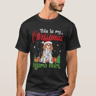 T-shirt Chien de Noël de Noël du roi Charles d'Espagne
