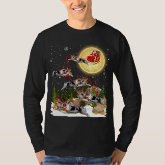 T-shirt Chien de Noël du berger australien Reindeer