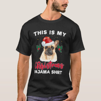 T-shirt Chien de Noël Pyjama Père Noël Amoureux des chiens