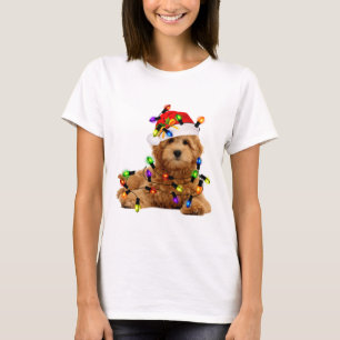T-shirt Chien de Père Noël Goldendoodle