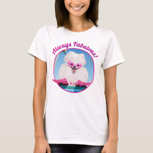 T-shirt Chien De Piscine En Palmes