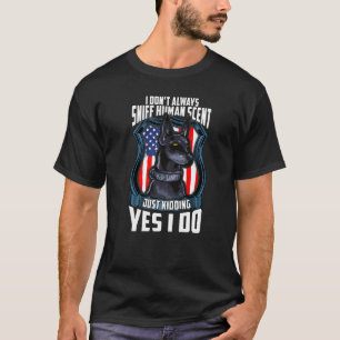 T-shirt Chien de police K9 Doberman Pinscher Chien de poli
