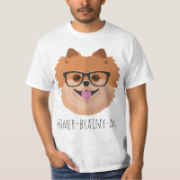 Chien de Pomeranian en verres nerd |
