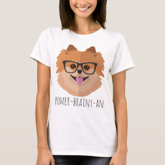 T-shirt Chien de Pomeranian en verres nerd |