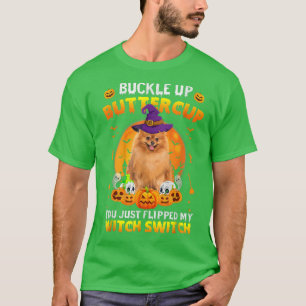 T-shirt Chien de Poméranie Buckup Buttercup Halloween Cost