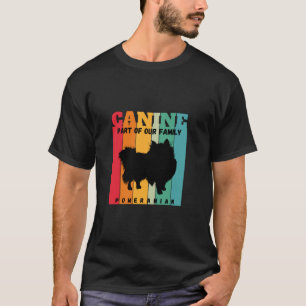 T-shirt Chien de Poméranie Canine Une partie de notre fami