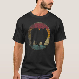 T-shirt Chien de Poméranie Vintage en détresse Retro les a