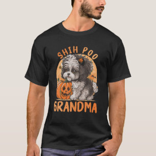 T-shirt Chien De Poo Chien Chien Pour Grand-Mère Amoureux