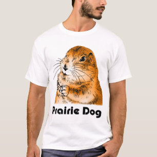 T-shirt chien de prairie (chiffre arrière d'A)