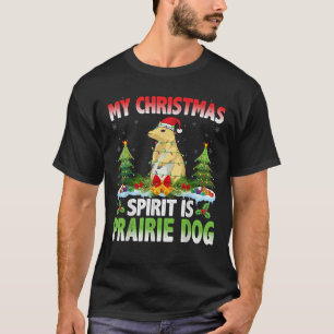 T-shirt Chien de Prairie Portant un Chapeau Mon Esprit de