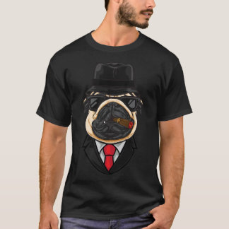 T-shirt Chien de race Pug drôle élégant n° 0234 85