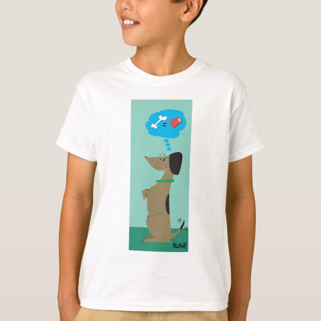 T-shirt Chien de rire bébête (Devant)
