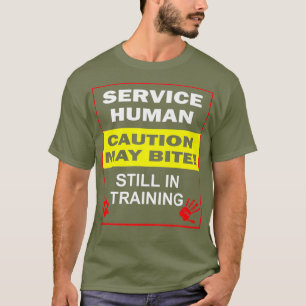 T-shirt Chien de service dans l'entraînement Funky Human T