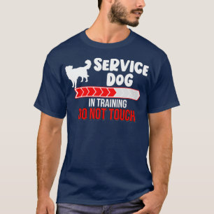 T-shirt Chien de service dans l'entraînement ne touche pa
