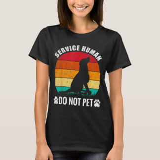T-shirt Chien de service humain non animal de compagnie