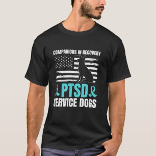 T-shirt Chien de service SSPT drapeau américain SSPT vétér