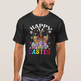 T-shirt Chien de Setter irlandais Joyeux oeufs de lapin de