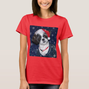 T-shirt Chien de Shih Tzu de Noël