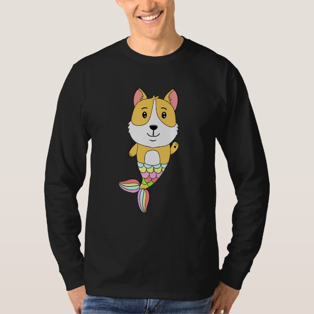 T-shirt Chien de sirène - Vibes de sirène Idée de chiot (Devant)