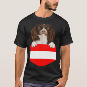 T-shirt Chien de Springer Spaniel anglais du drapeau autri