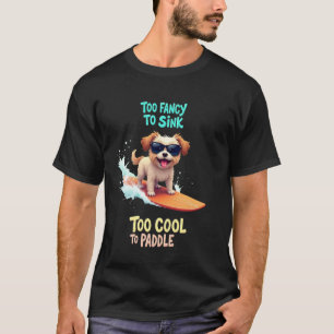T-shirt Chien de surf cool Shih Tzu
