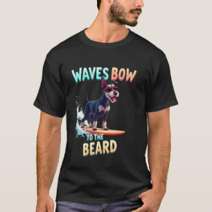 T-shirt Chien de surf Schnauzer cool