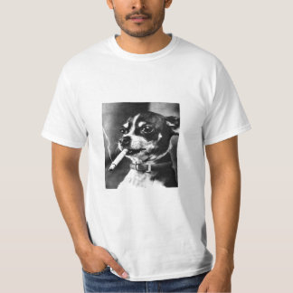 T-shirt Chien de tabagisme minuscule