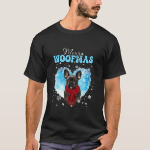 T-shirt Chien de taule français Joyeux Woofmas Coeur de No
