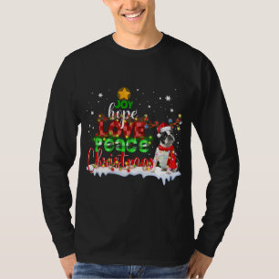 T-shirt Chien de taule Père Noël Reindeer Costume Noël Tr