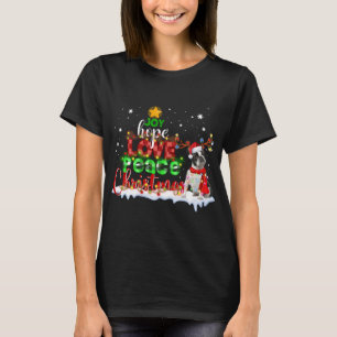 T-shirt Chien de taule Père Noël Reindeer Costume Noël Tr