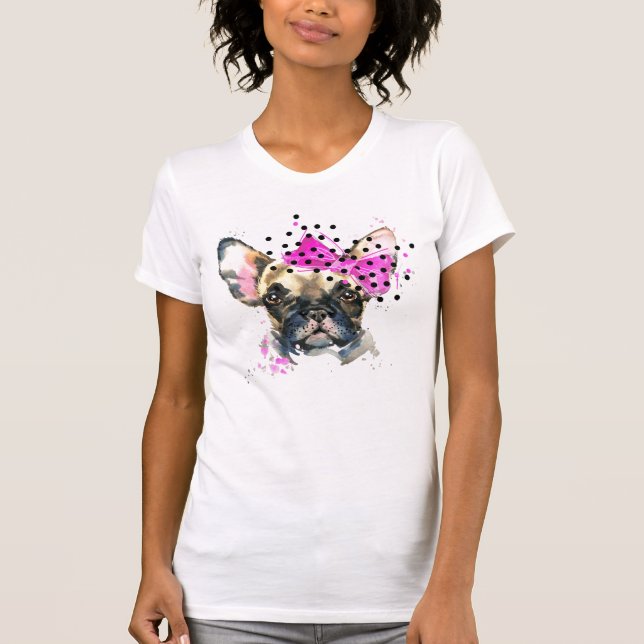 T-shirt Chien de Taureau de Français de Cutie (Devant)