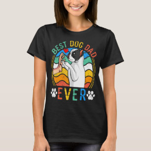 T-shirt Chien de taureau français Meilleur Chien Papa Jama